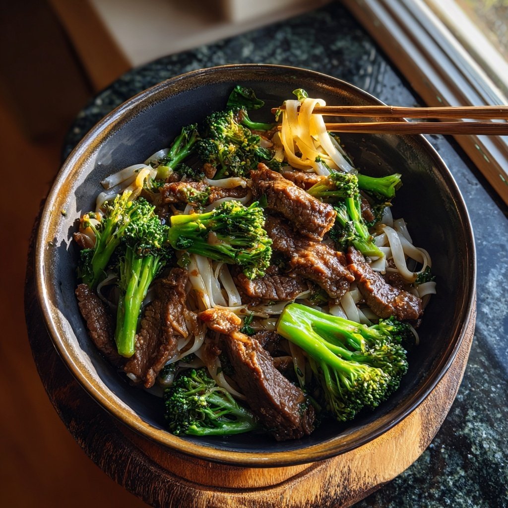 Beef And Broccoli Rice Noodles