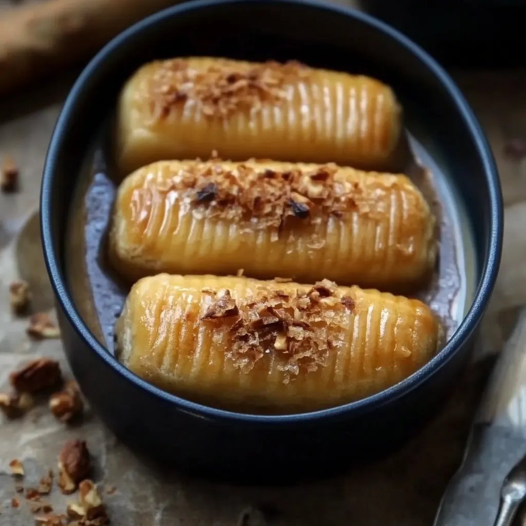 Hazelnut Custard Fillo Cigars