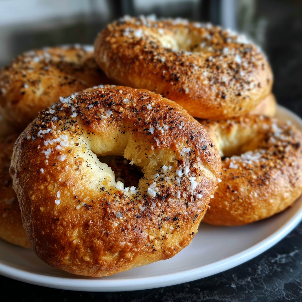 Soft Yogurt Bagels In The Oven
