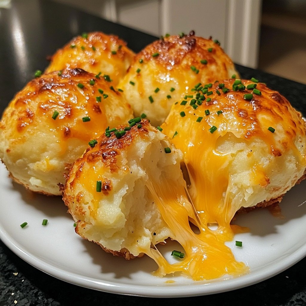 Mashed Potato Cheese Puffs 🧀✨ – The Ultimate Easy Appetizer Recipe!