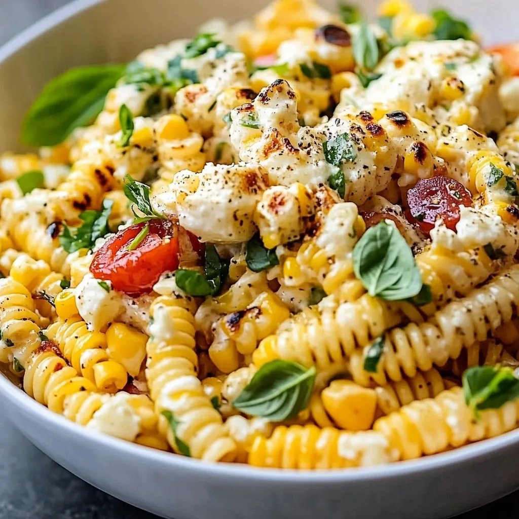Healthy Street Corn Pasta Salad