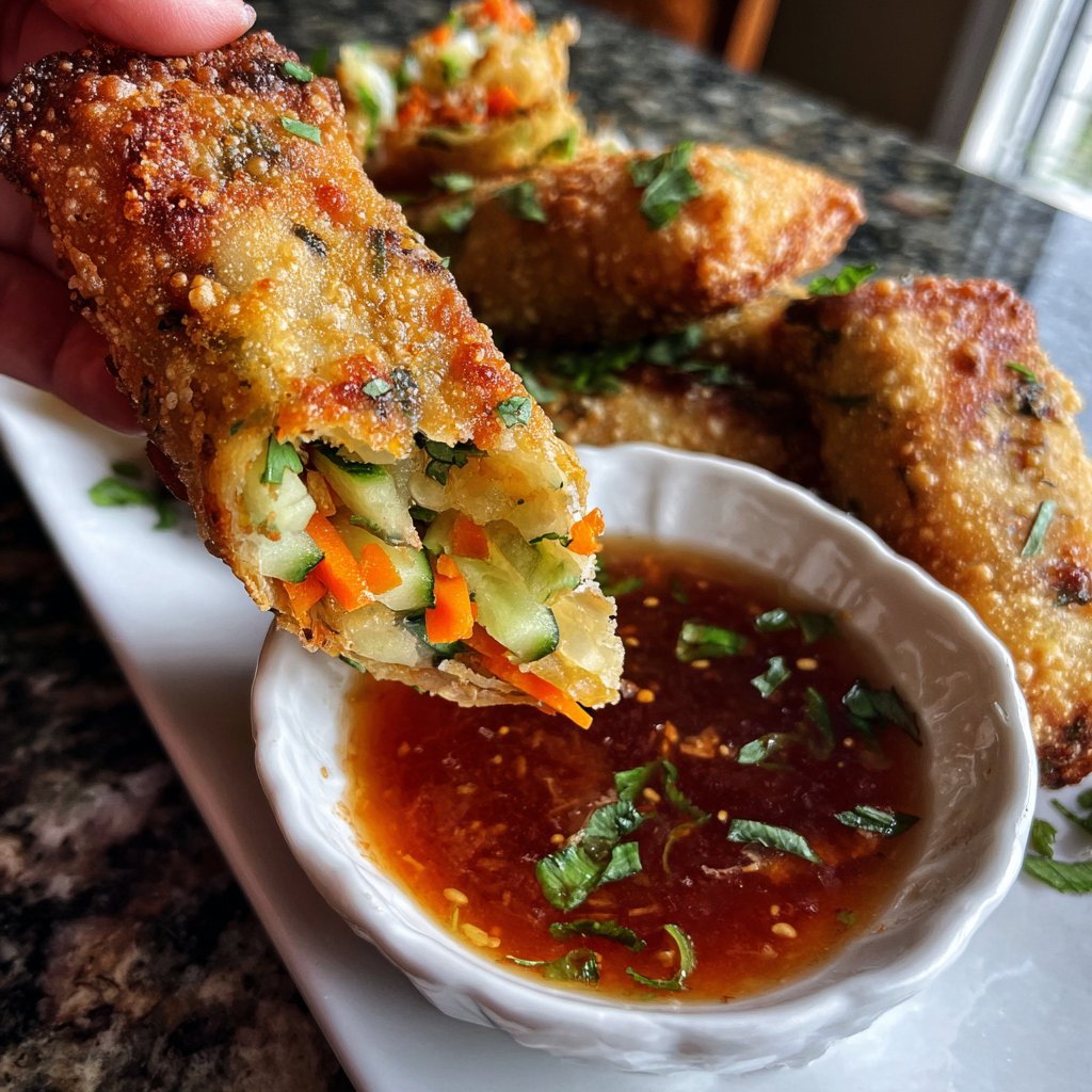 Super Bowl Party Food Veggie Spring Rolls