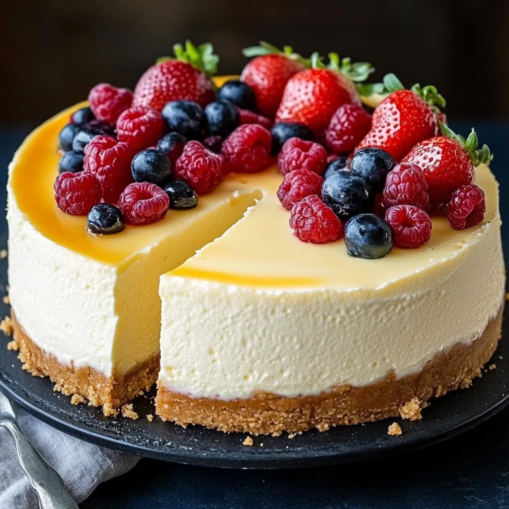 Tall and Creamy New York Cheesecake