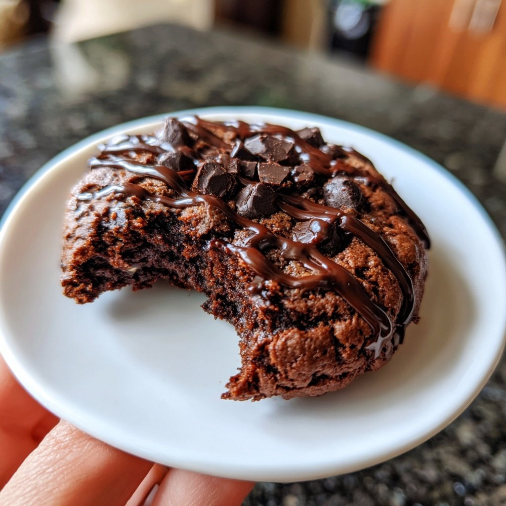 Single Serve Double Chocolate Cookie