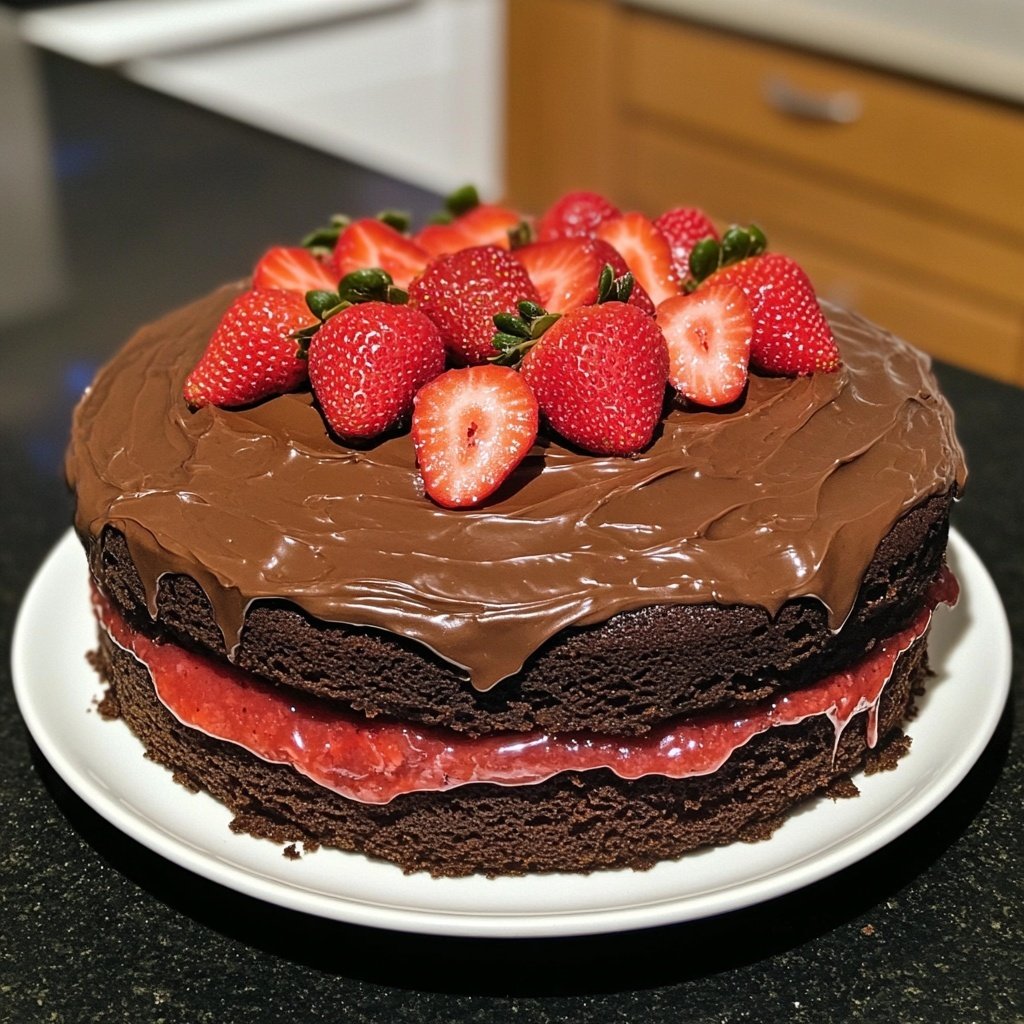 Strawberry Chocolate Cake
