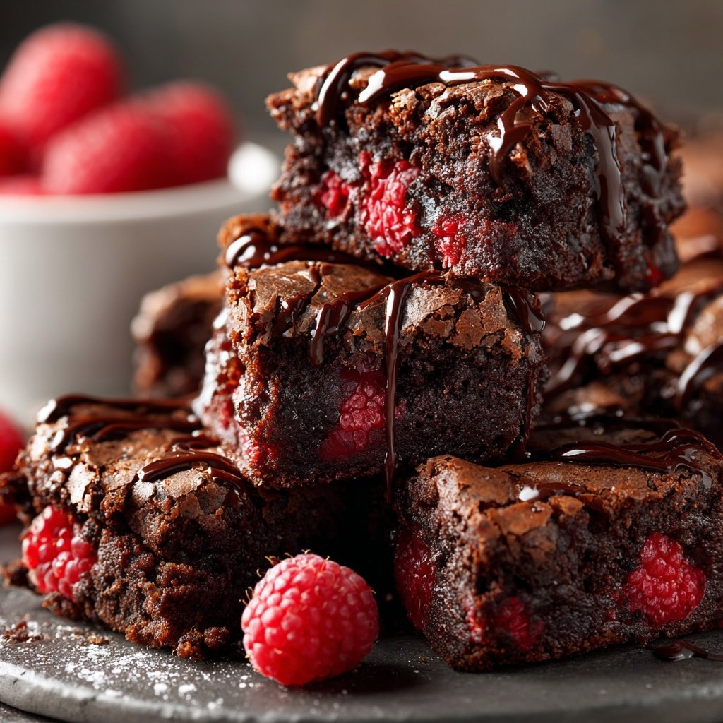 Chocolate Raspberry Brownies