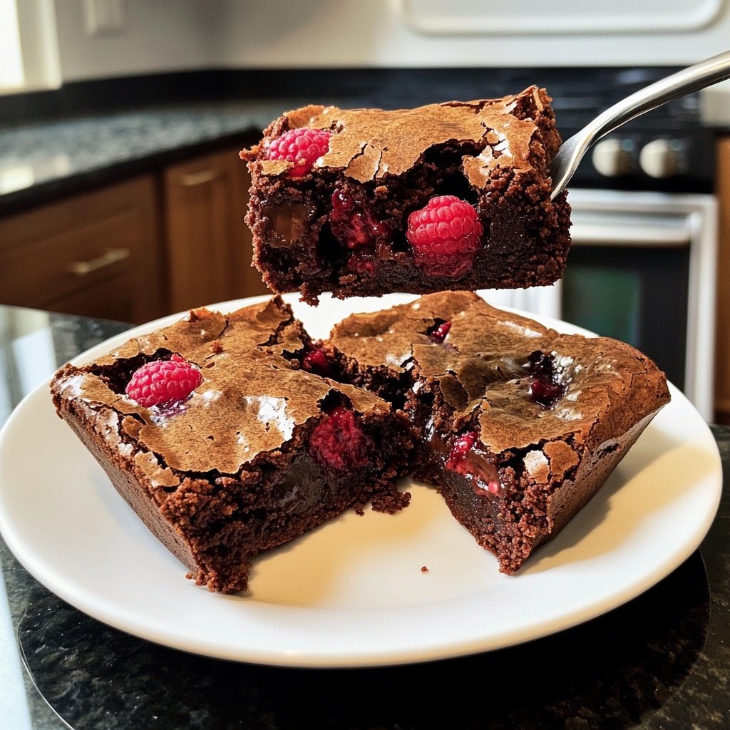 Chocolate Raspberry Brownies