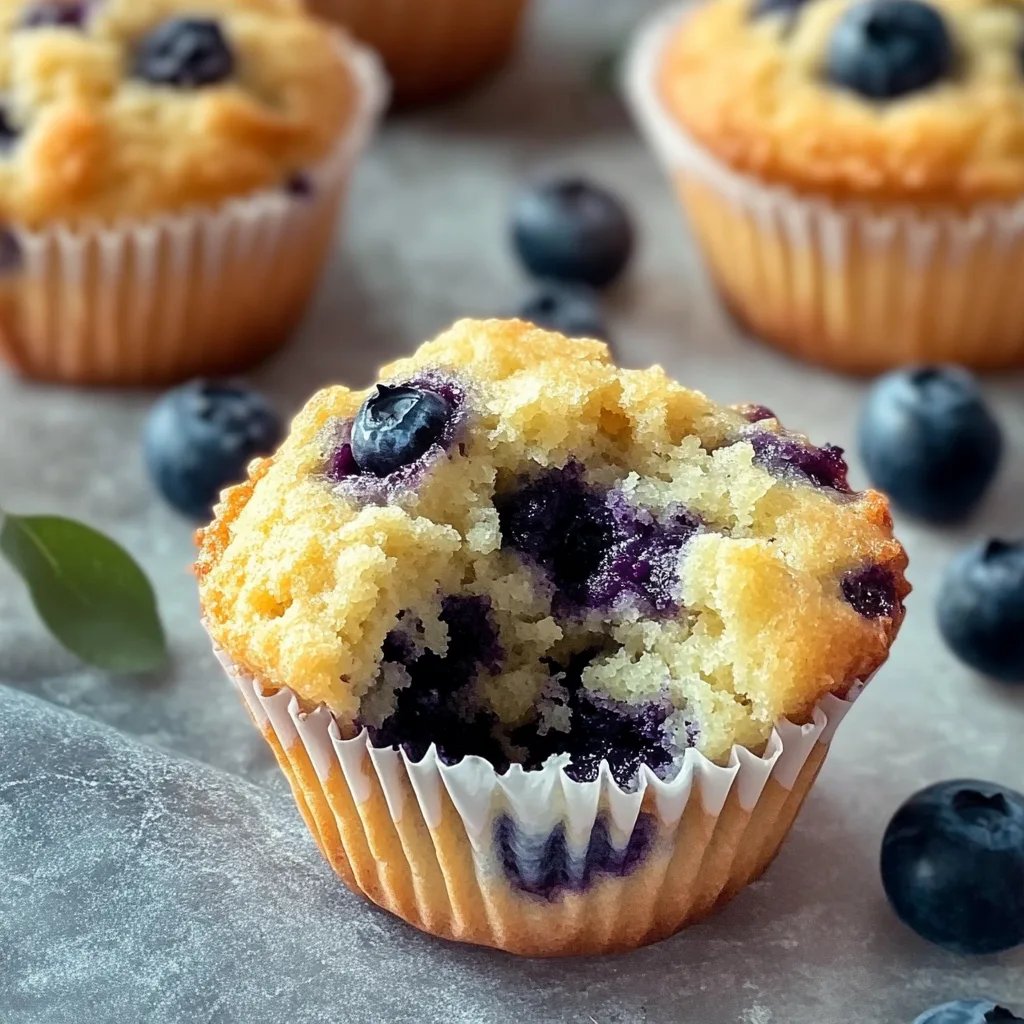 Bakery Style Blueberry Muffins
