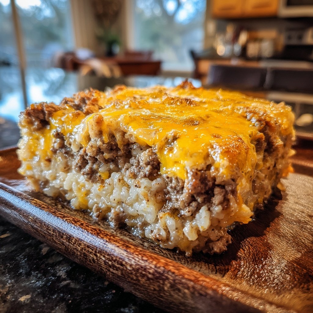 Hamburger Meat And Rice Casserole