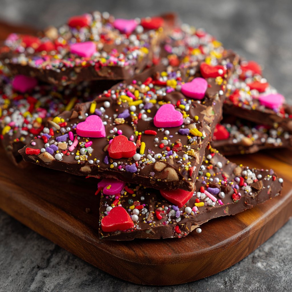 Valentines Treats Chocolate Bark