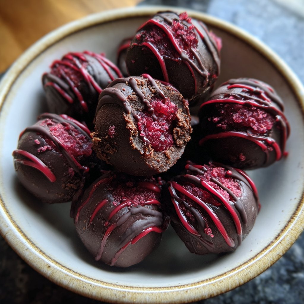 Chocolate Raspberry Truffles