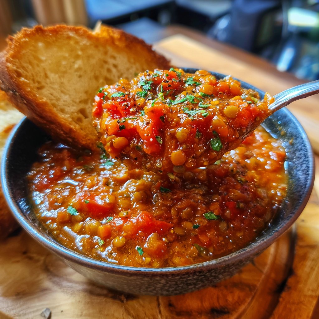 Healthy Crockpot Tomato Lentil Stew