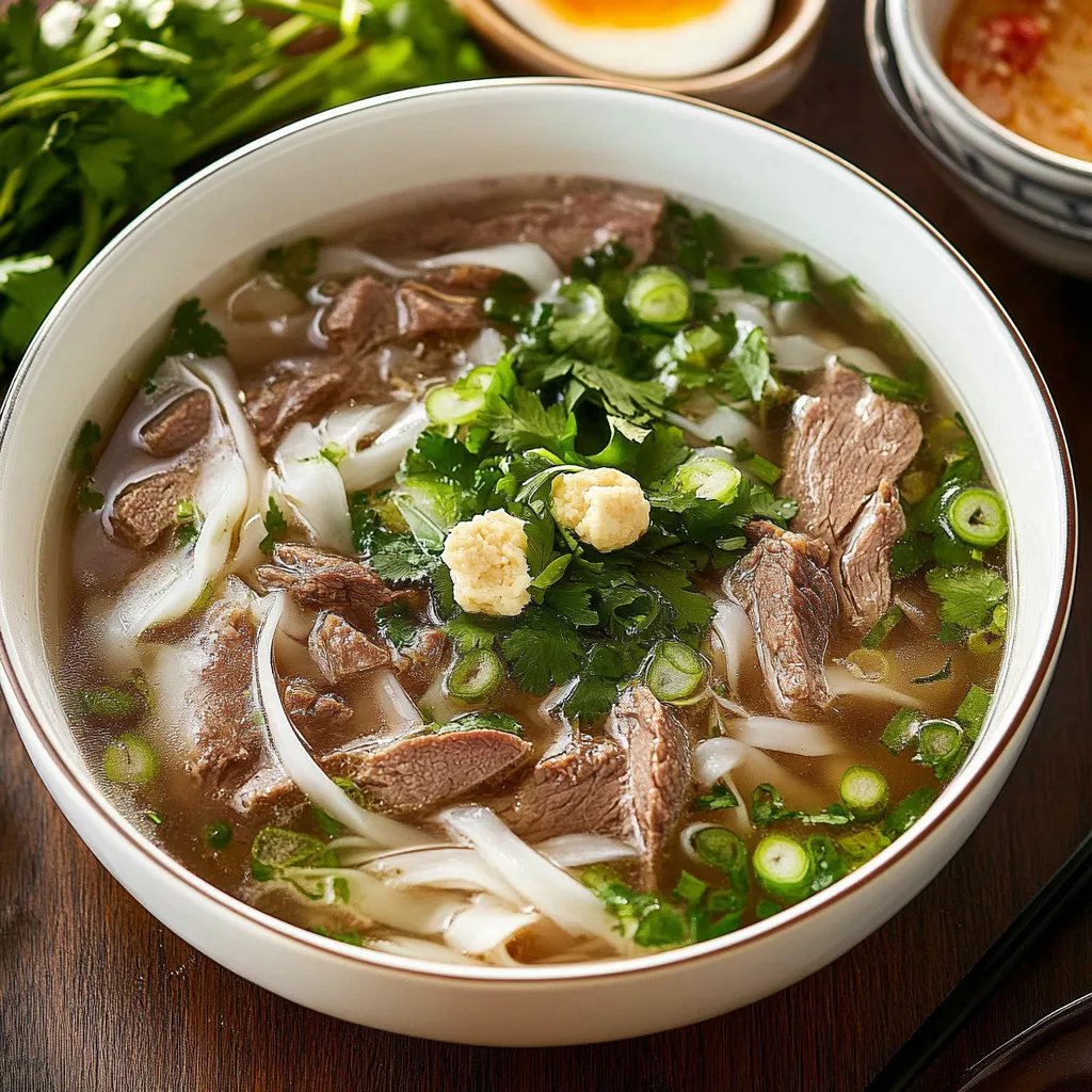 Authentic Beef Pho Noodle Soup