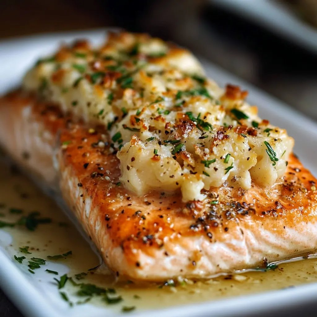 Crab Stuffed Salmon