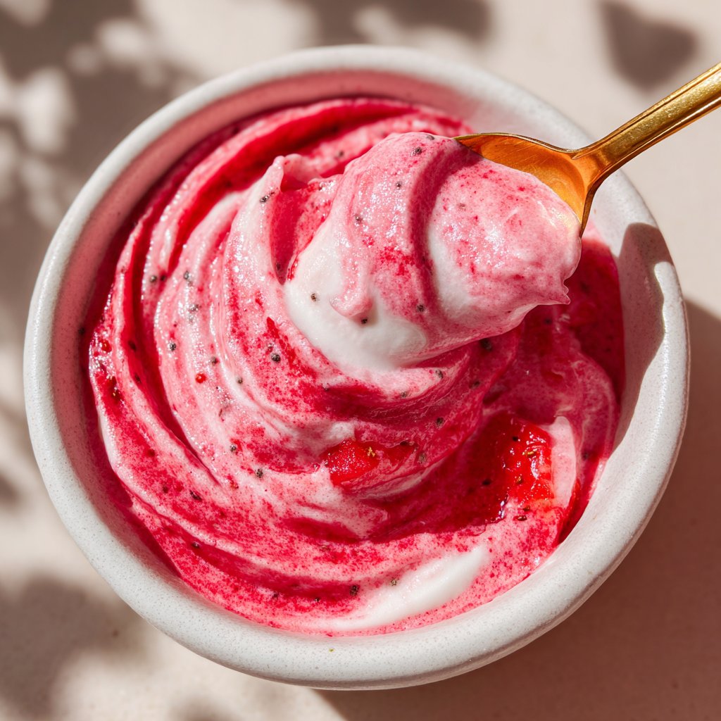 Strawberry Chia Yogurt Swirl