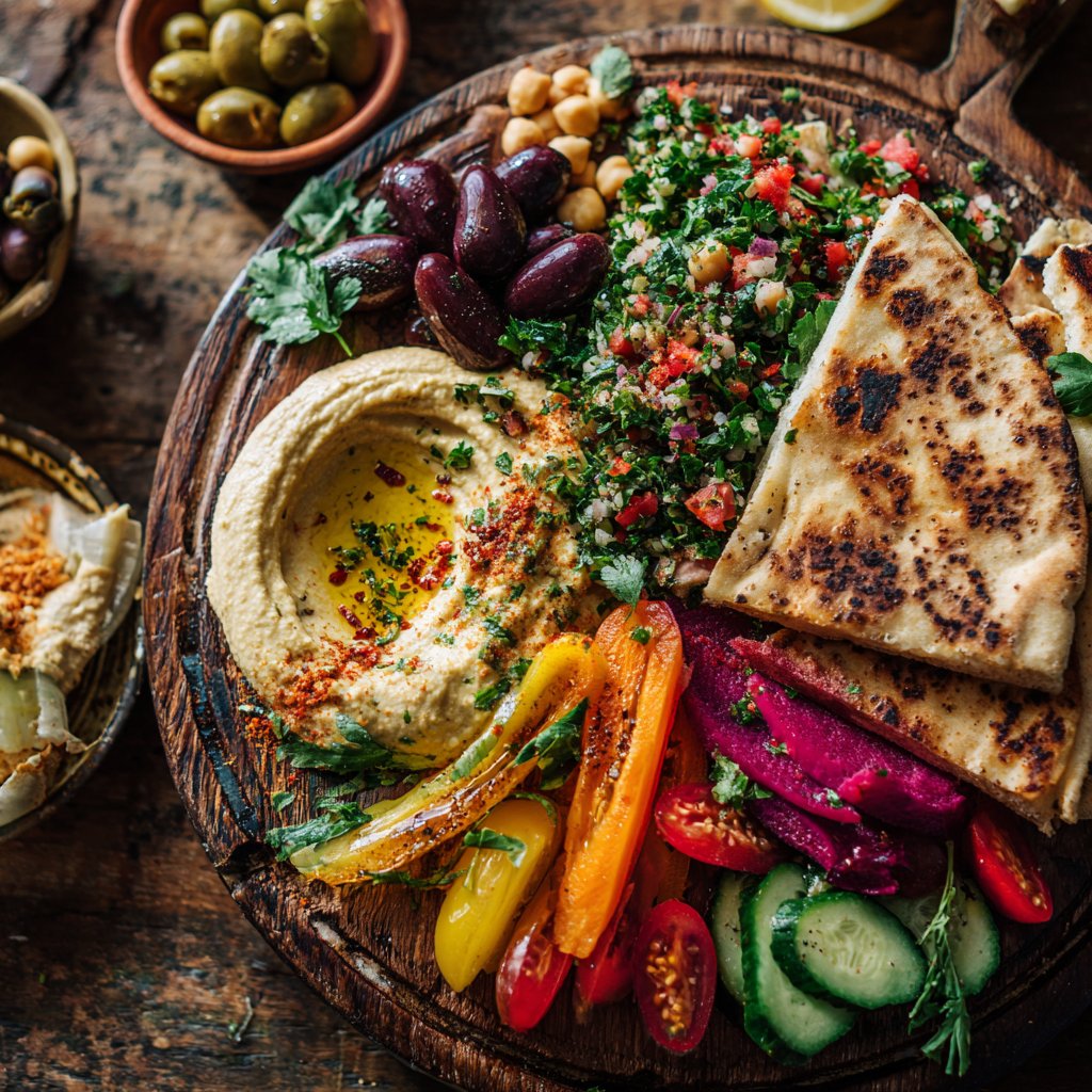 Romantic Mezze Plate for Two