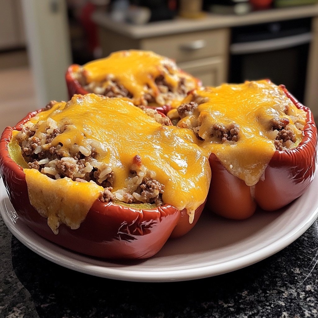 Ground Beef Stuffed Peppers