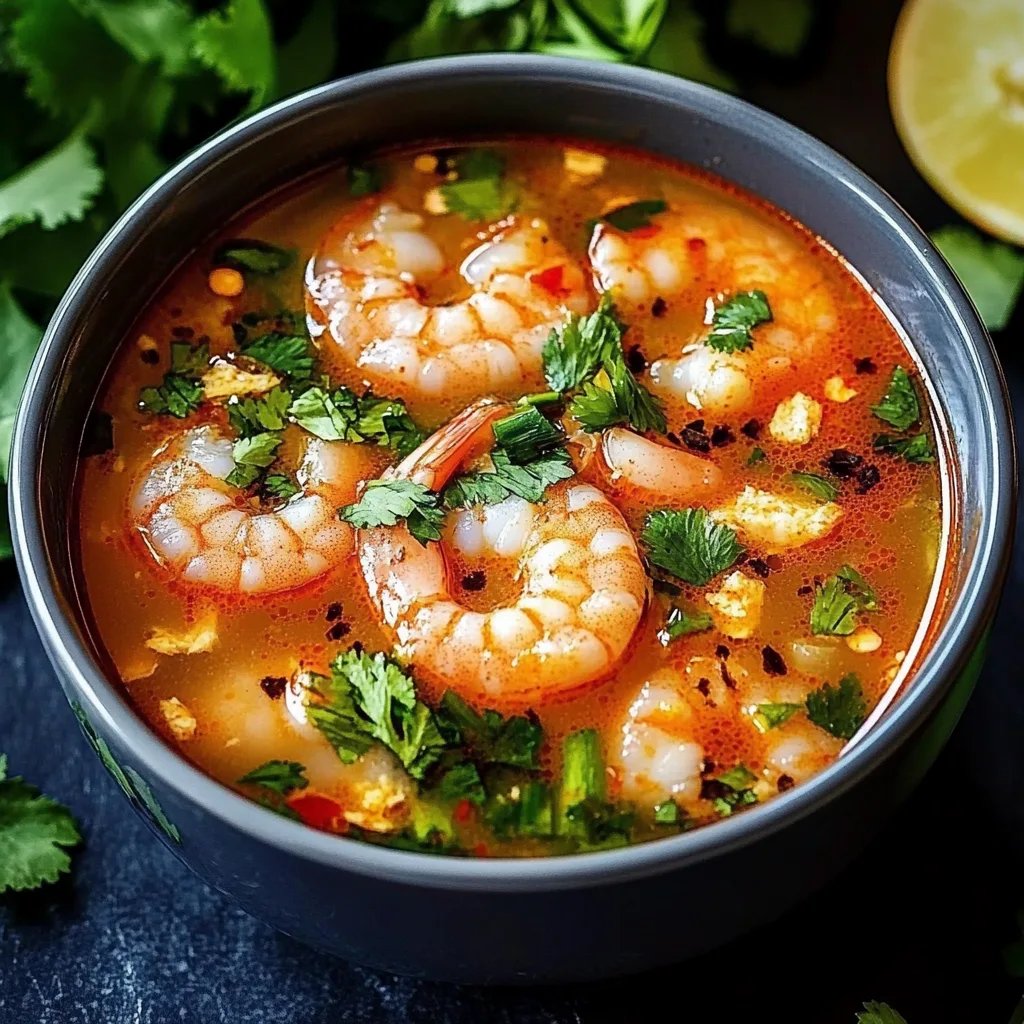 Quick and Spicy Shrimp Soup